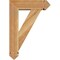 Ekena Millwork Traditional Arts and Crafts Rough Sawn Bracket w/ Offset Brace, Western Red Cedar, 6"W x 18"D x 26"H BKT0604X18X26TRA03RWR - alternate 2